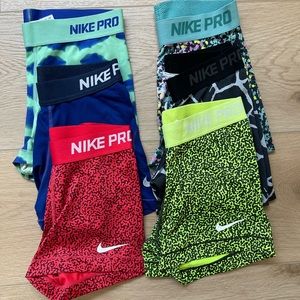 Women’s Nike Pro 3” Shorts Bundle - 6 Pairs